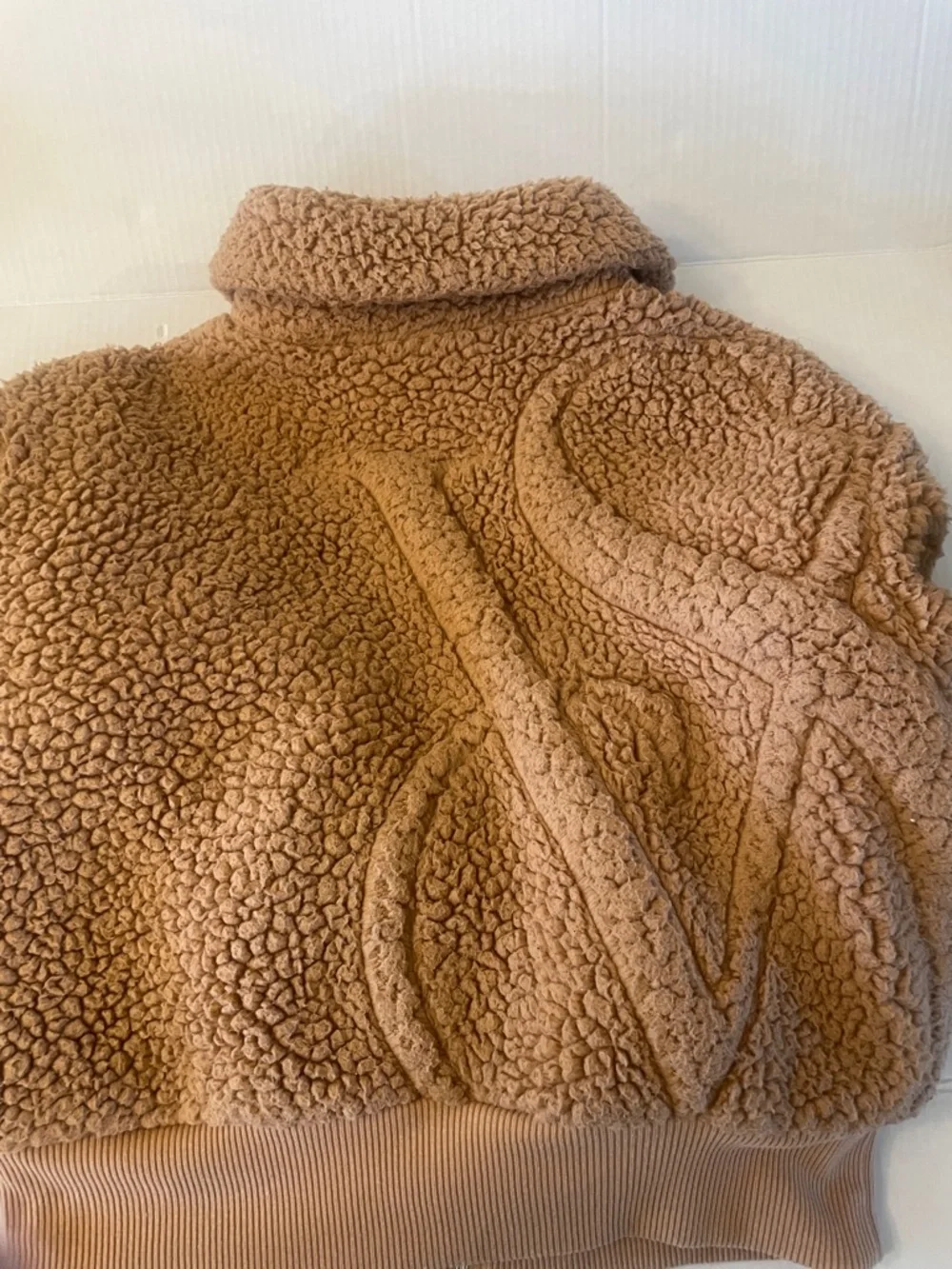 Victoria's Secret Tan Sherpa Zip-Up Jacket - Picture 2 of 3